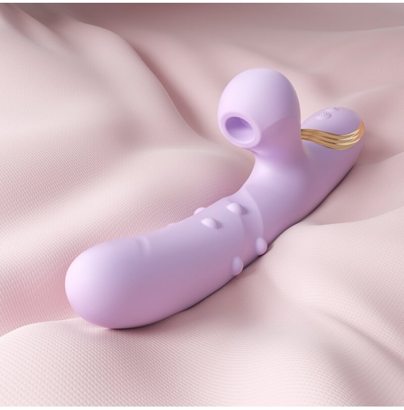 MizzZee - Suction Retractable Rotate Beads Wand Vibrator (Chargeable - Purple) MizzZee - Suction Retractable Rotate Beads Wand Vibrator (Chargeable - Purple)